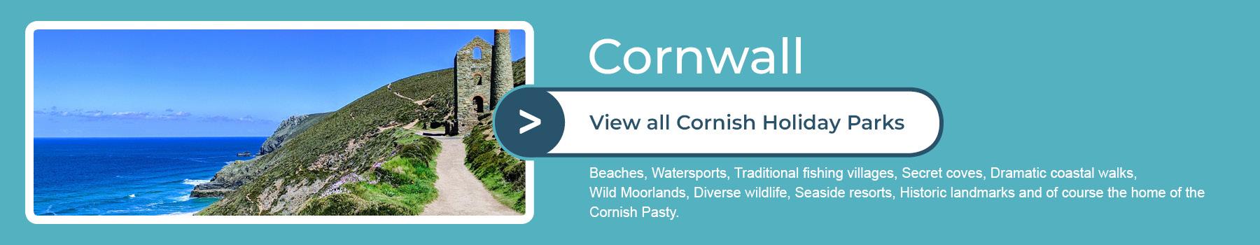 Image of Cornwall and a short amount of Text about the County 