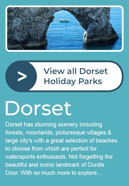 Image of a Dorset Coastline and some text about the County