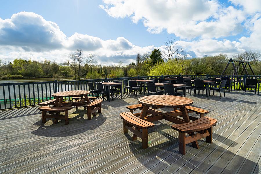 looking over the lakes at Bodmin Holiday Park