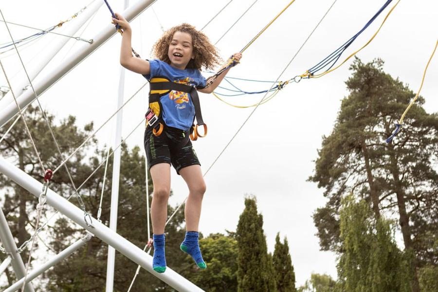 Sandford Holiday Park trampolines for kids