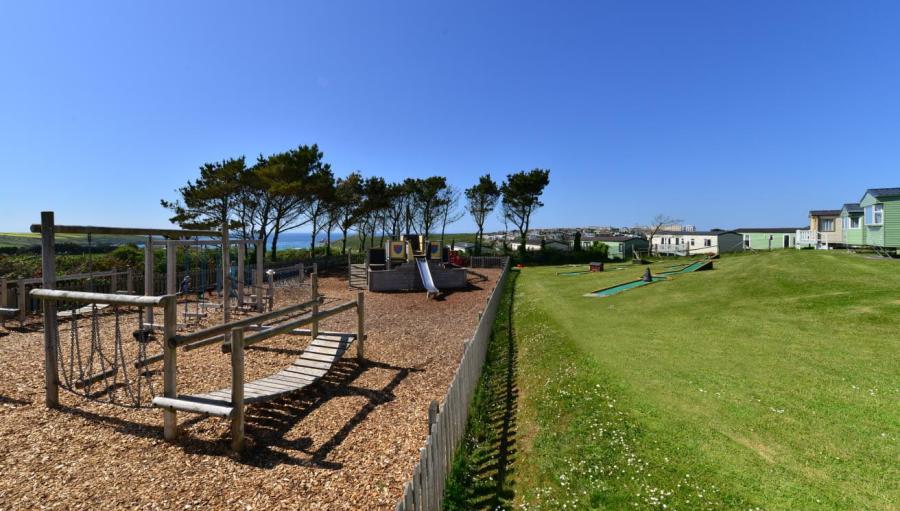 Crantock Beach Holiday Park adventure playground