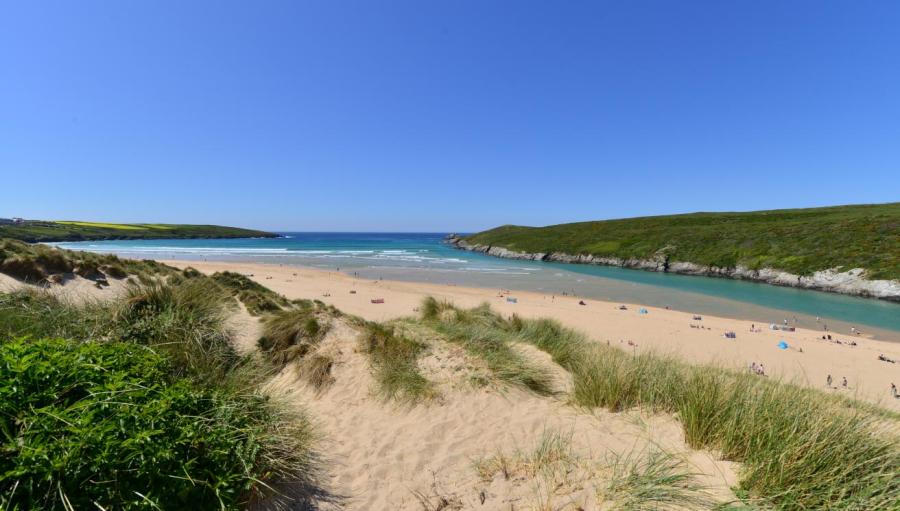 Crantock Beach near the Holiday Park