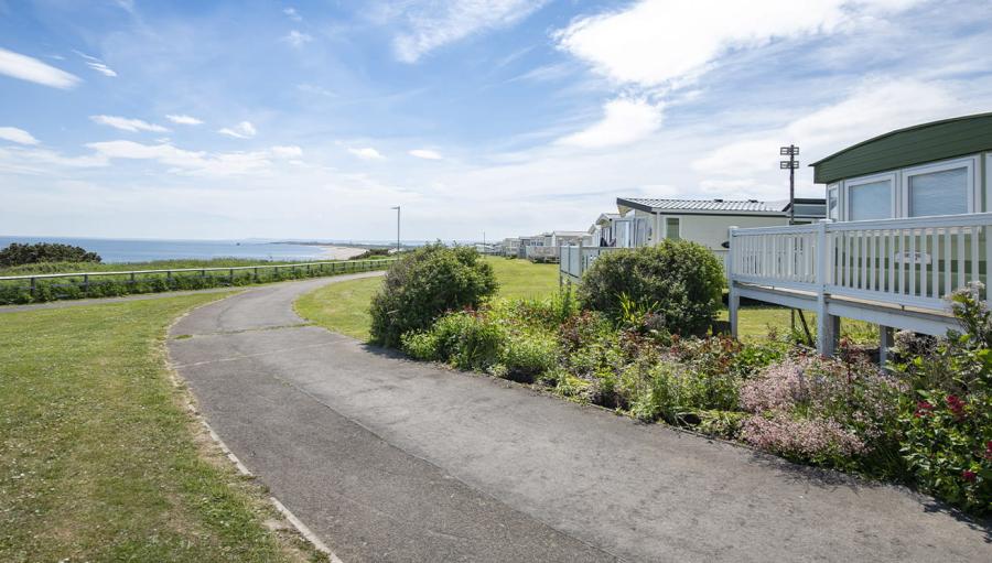 caravans aound the park at Crimdon Dene Holiday Park