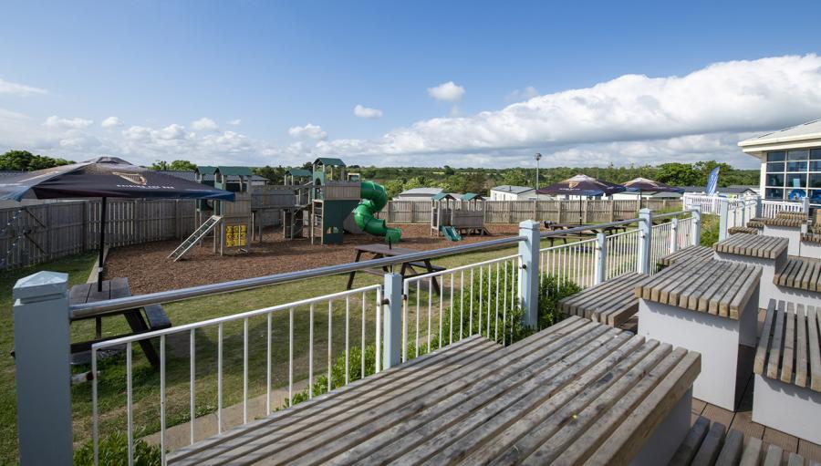 Crimdon Dene Holiday Park seating area