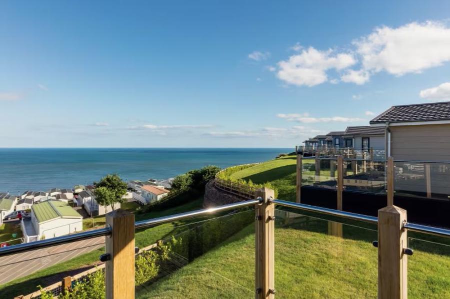 caravans with sea views at Devon Cliffs Holiday Park in Exmouth