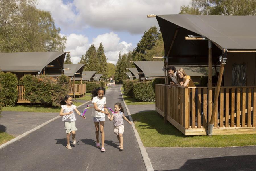 glamping in Poole in Dorset at Sandford Holiday Park