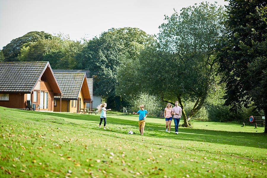 Hengar Manor Holiday Park  lodges with lots of open space