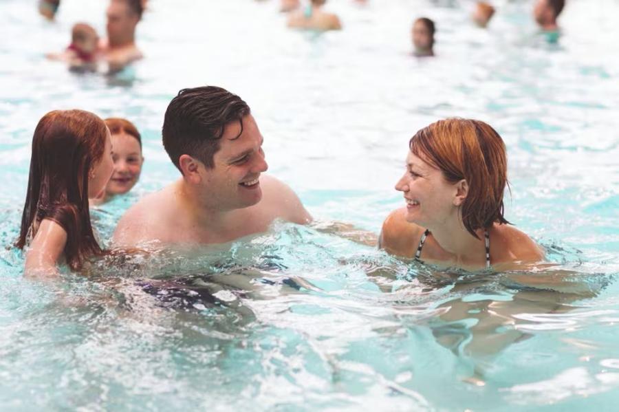 outdoor pool at Littlesea Holiday Park