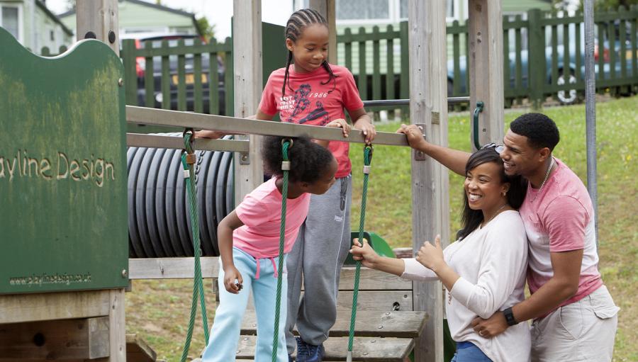 adventrue playground at Looe Bay Holiday Park