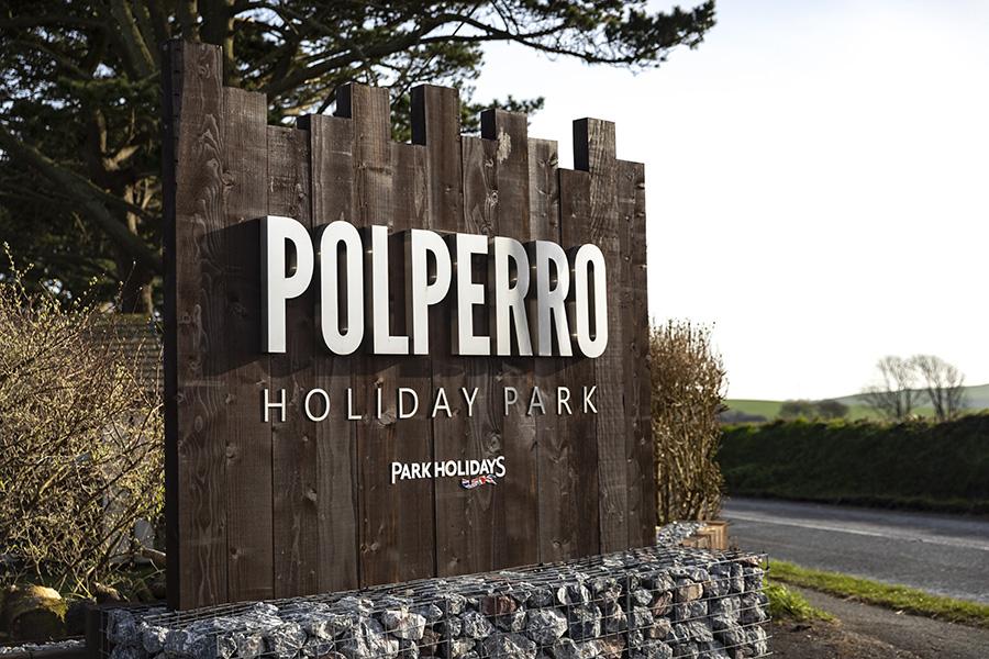 enterance to Polperro Holiday Park