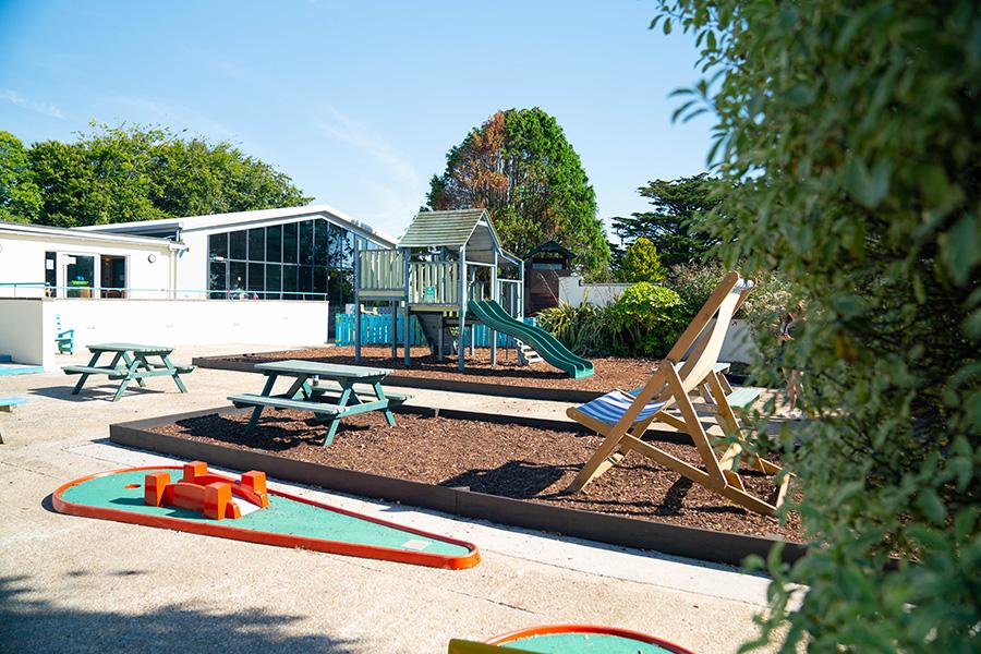 Polperro Holiday Park playground for younger kids