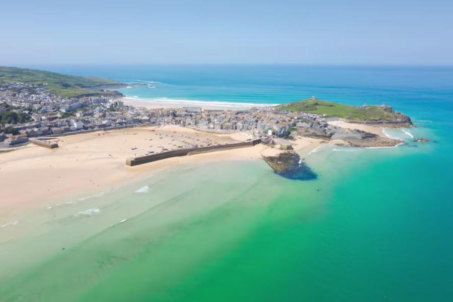 looking down at St Ives