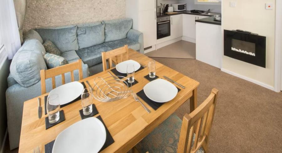 inside lodge accommodation at Sandaway Beach Holiday Park