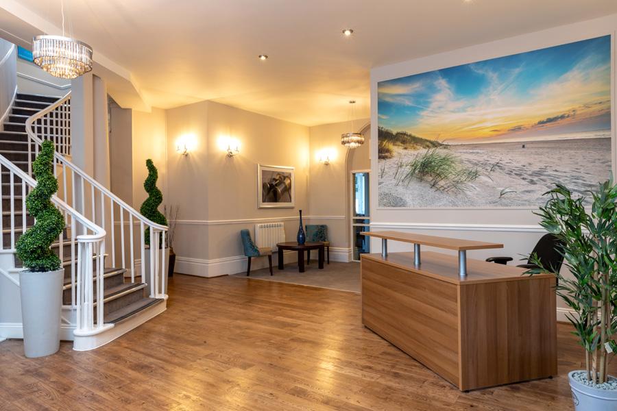 Sandhills Holiday Park reception area