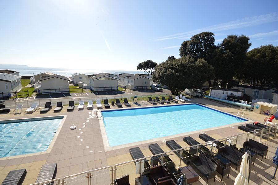 outdoor pool at Sandhills Holiday Park