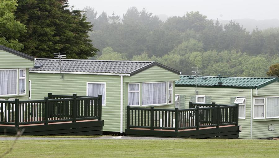 caravans with views at Sea Acres Holiday Park