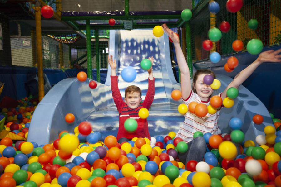 soft play area at Warmwell Holiday Park