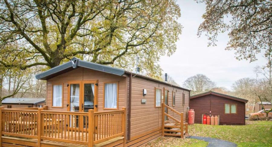 woodland lodges in Cornwall at St Ives Holiday Village