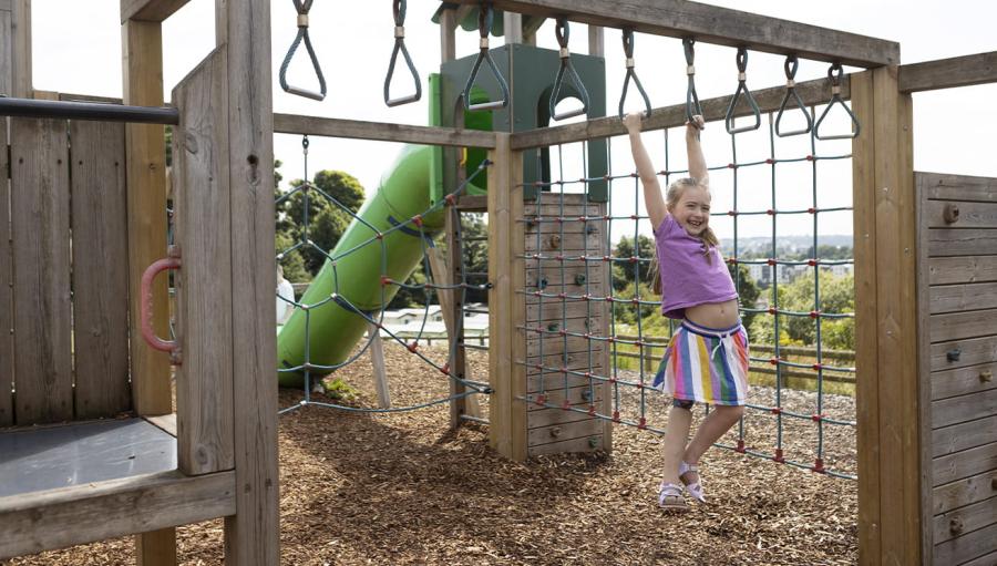 adventure playground at Torquay Holiday Park