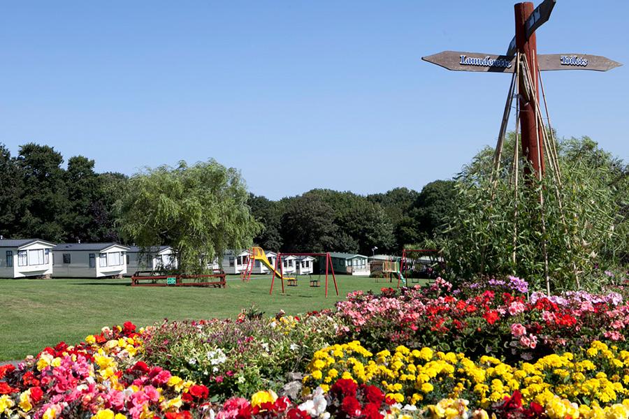 open spaces at this Cornwall caravan and lodge park