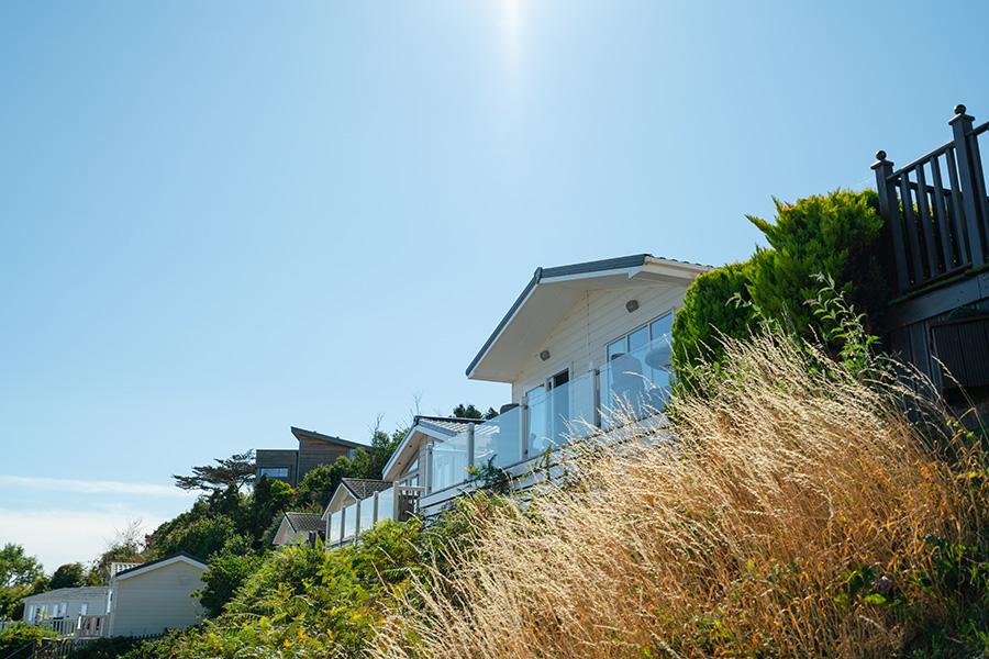 static caravans in devon with sea views at Waterside Holiday Park