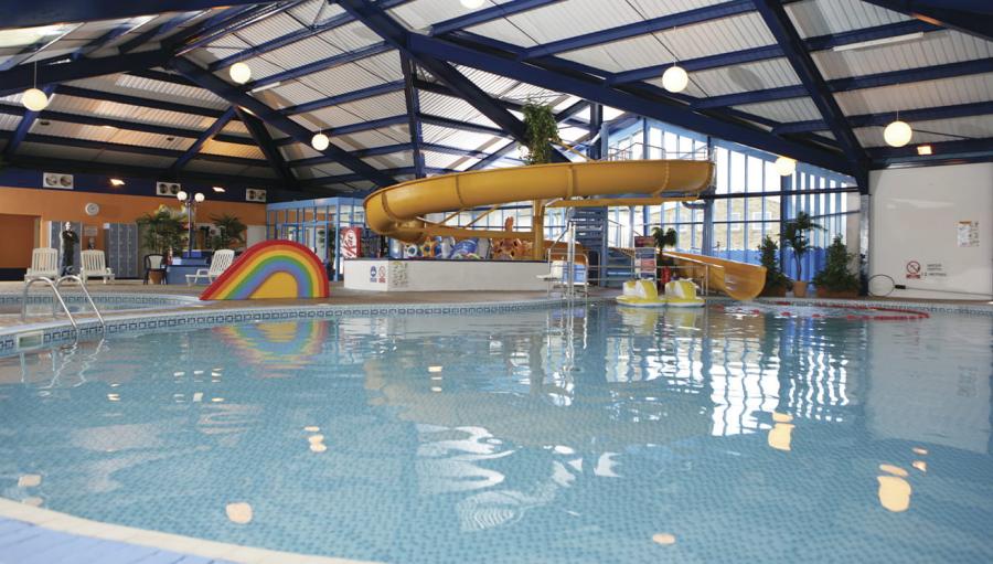 amazing indoor pool at West Bay Holiday Park