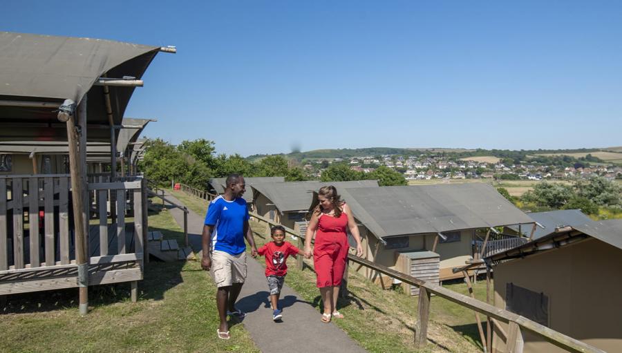 glamping at West Bay Holiday Park in Dorset