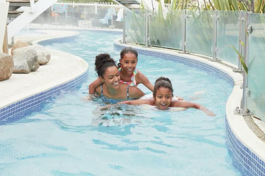 lazy river at Weymouth Bay Holiday Park