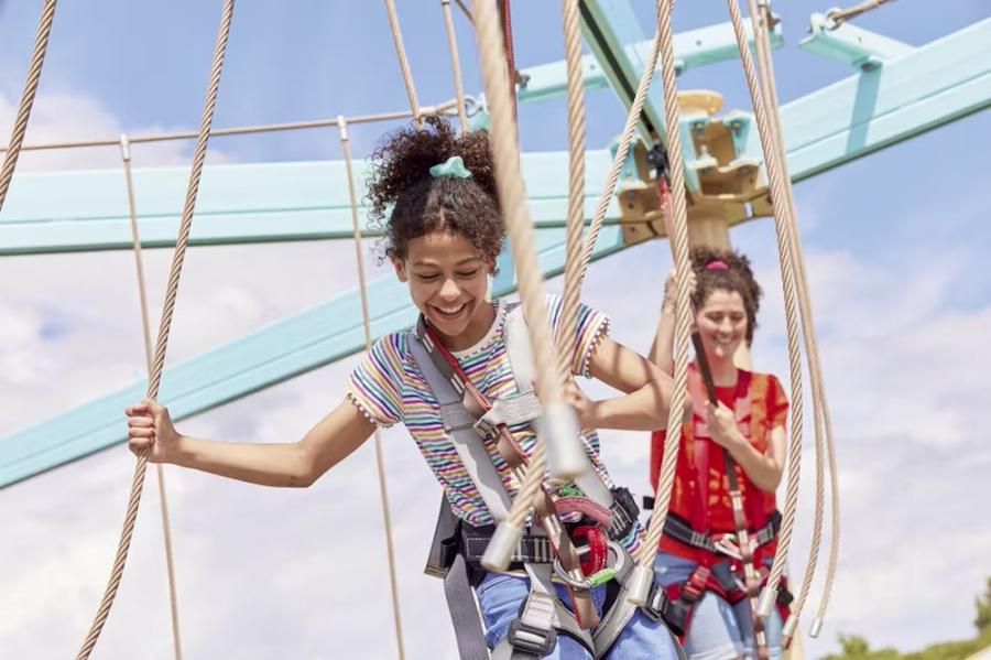 Weymouth Bay Holiday Park high ropes course