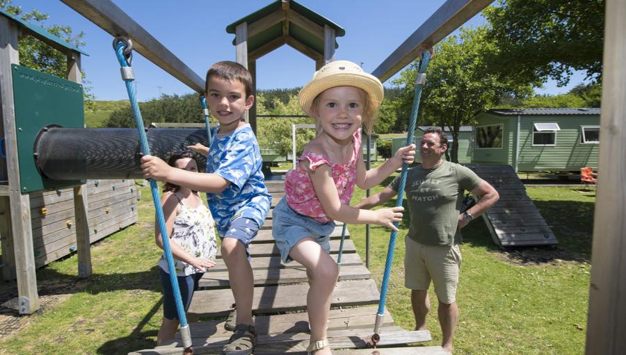 Holywell Bay Holiday Park adventure playground