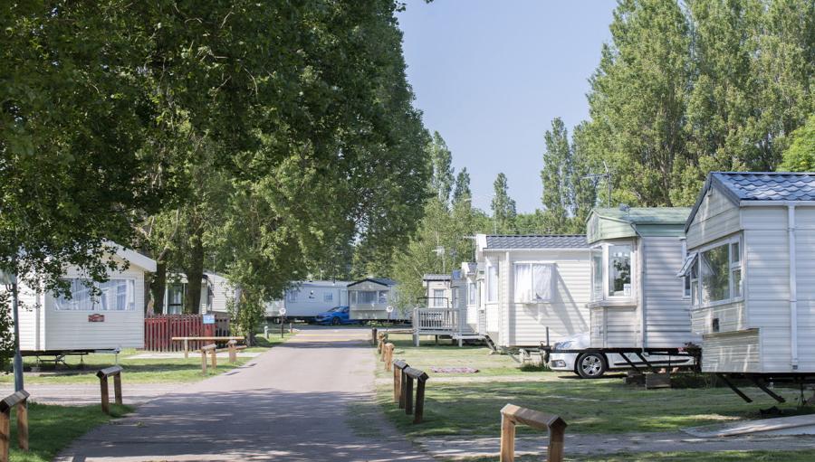 static caravans in mersea island in essex at Coopers Beach Holiday Park