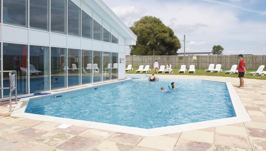 outdoor pool on holiday park in essex