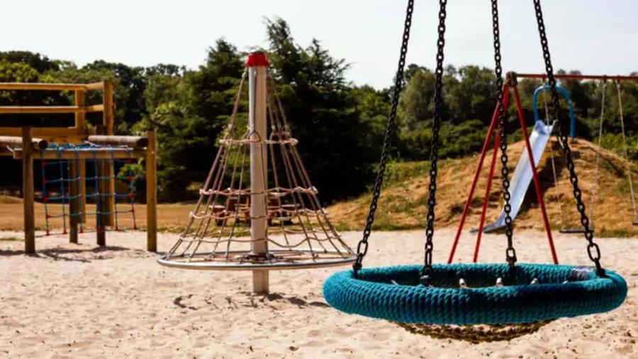 swings on the playground