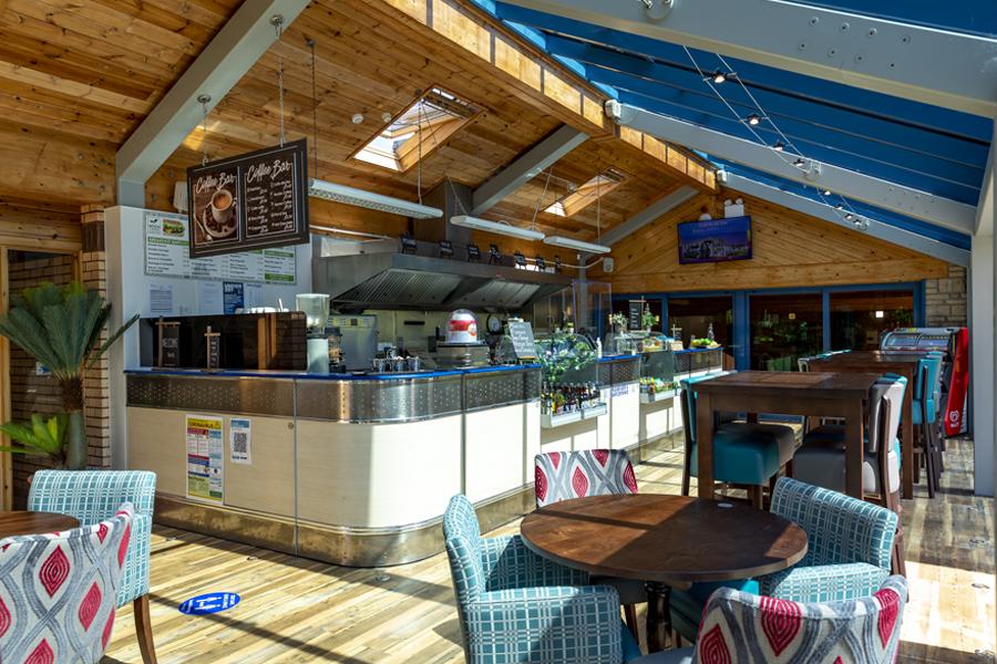 inside the bar at Wood Farm Holiday Park