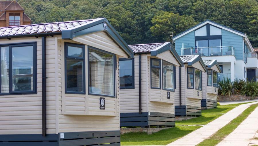 static caravans at Beachside Holiday Park