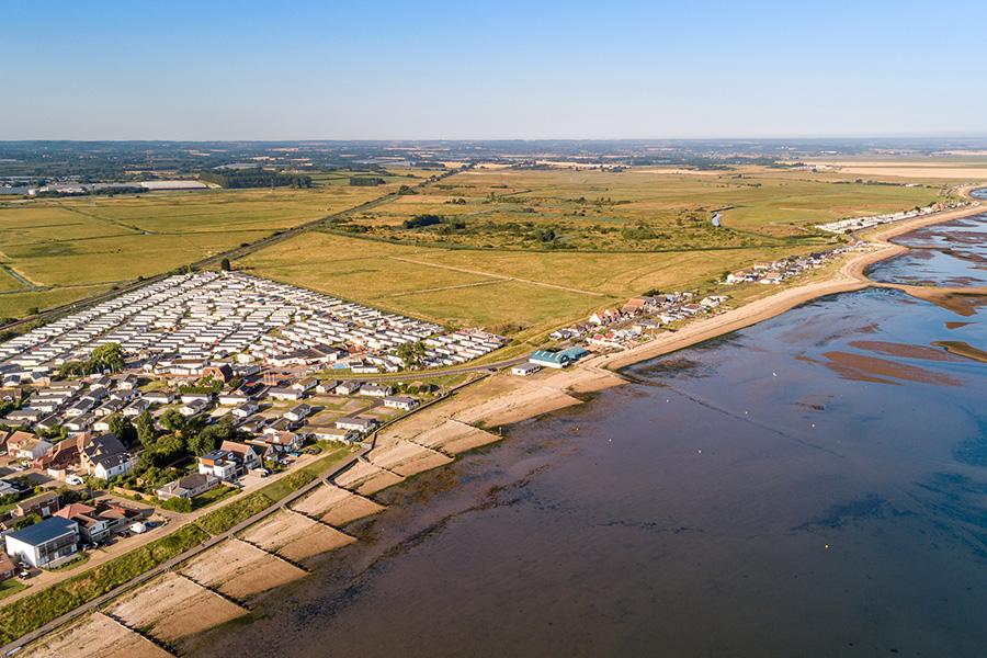 overlooking Alberta Holiday Park in Kent