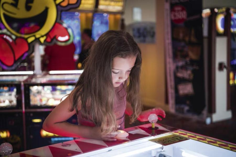 amusement arcade at Berwick Holiday Park