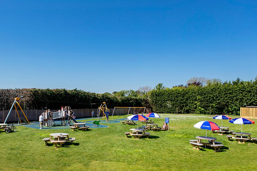 outdoor play area at Birchington Vale Holiday Park