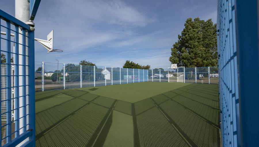 sports court for games on holiday