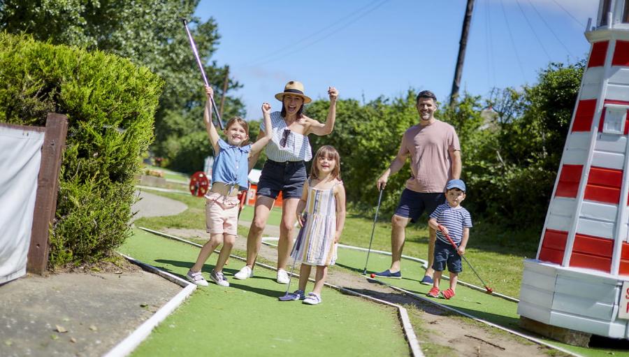 crazy golf course at Breydon Water Holiday Park