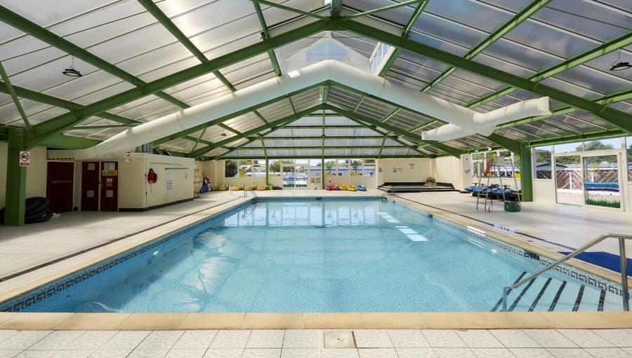 indoor swimming pool at Breydon Water Holiday Park