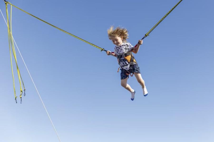 bungee jumps at Cala Gran Holiday Park