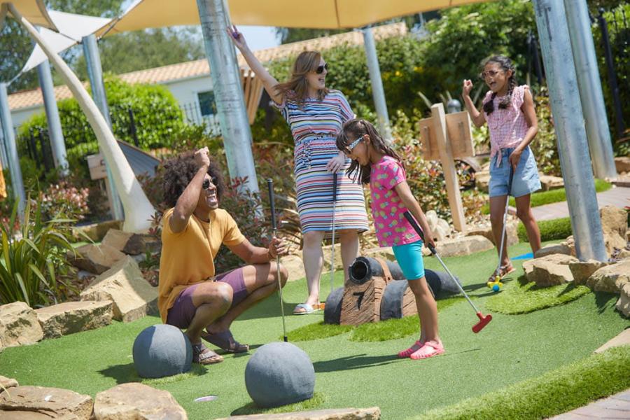 crazy golf at Naze Marine Holiday Park