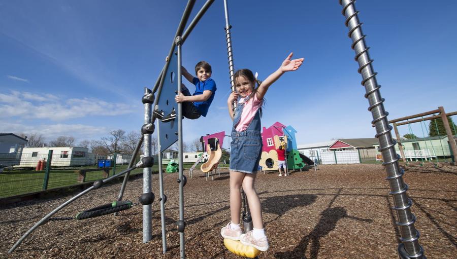 adventure playground at Cresswell Towers Holiday Park