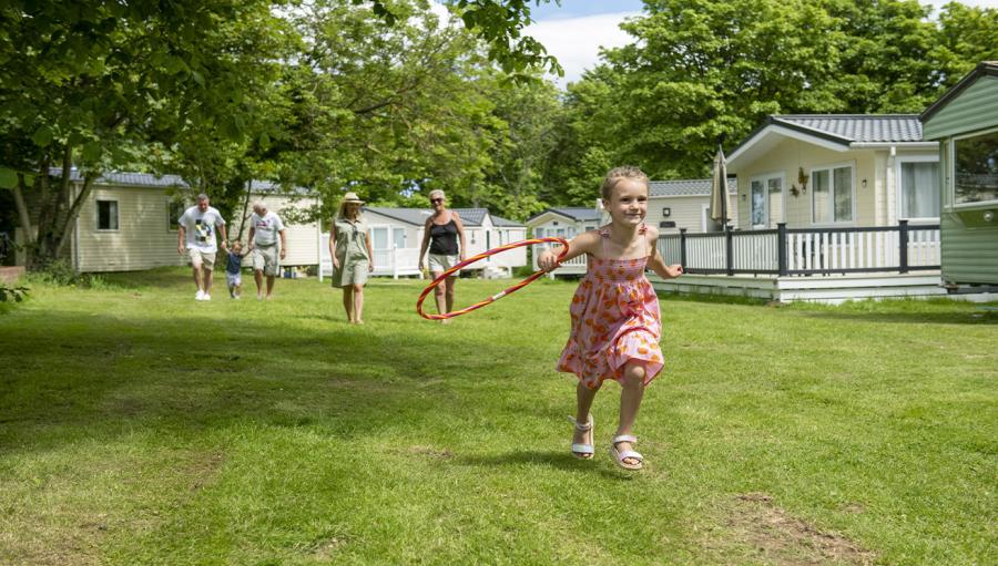 Cresswell Towers caravan site in Northumberland