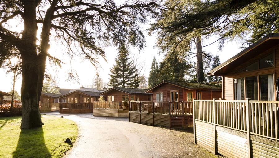 lodges in the lake district at Fallbarrow Holiday Park