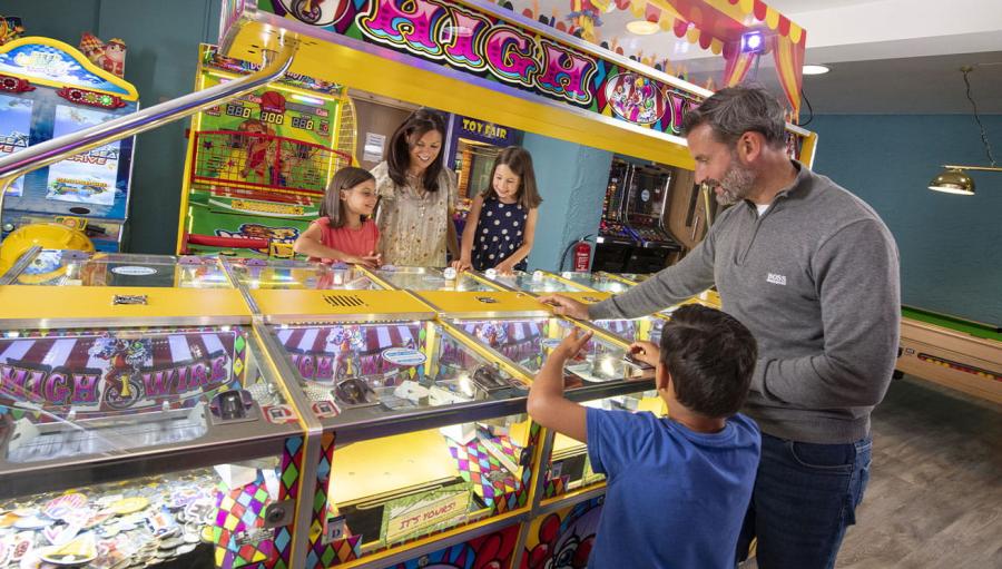 amusement arcade at Fallbarrow Holiday Park