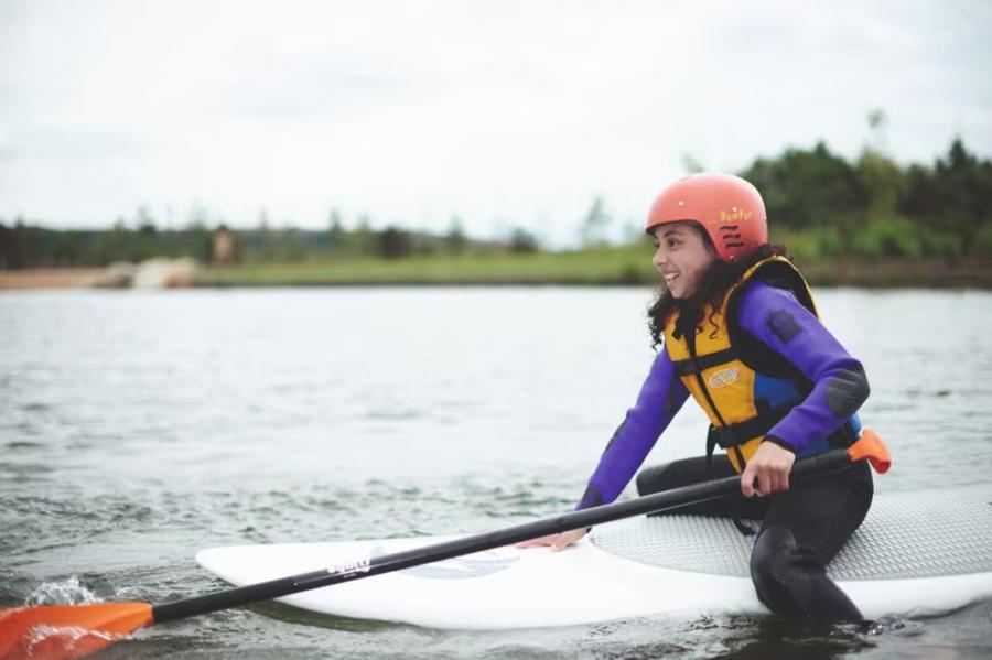 stand up paddleboarding at Lakeland Holiday Park