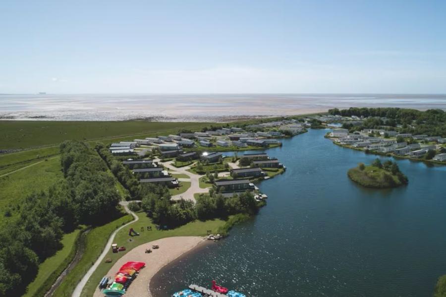 view from above of Lakeland Holiday Park