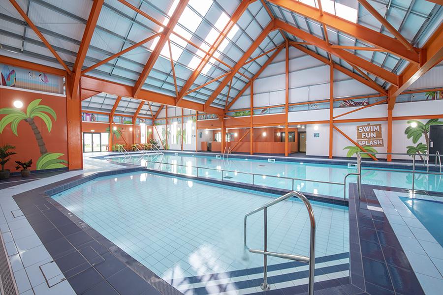 indoor pool at Martello Beach Holiday Park in Clacton in Essex